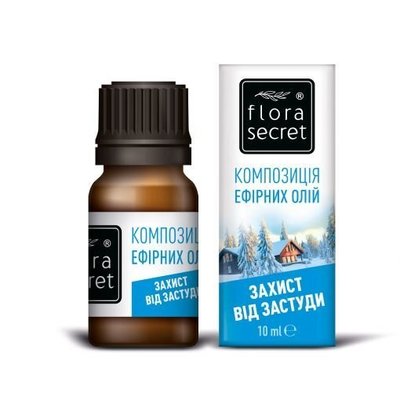Композиція ефірних олій "Захист від застуди" 10 мл Flora Secret 3254 фото