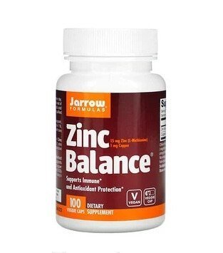 Цинк баланс Zinc Balance 100 капсул Jarrow Formulas 11269 фото