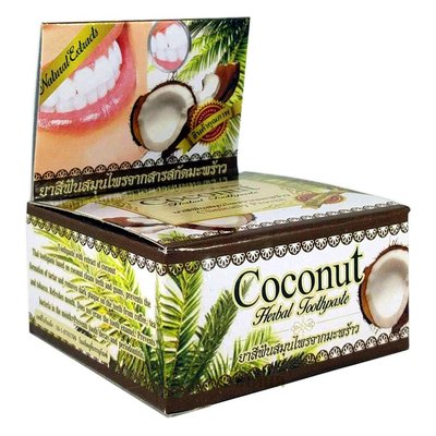 Тайська зубна паста з екстрактом кокосу і травами 30 г Rochjana 5155 фото